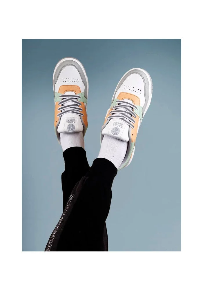 Bacca Bucci Grey and White Urban Genesis 1.0 The Pinnacle of Street-Smart Elegance with Breathable Perforated Design Sneakers for Men | Best Price UAE